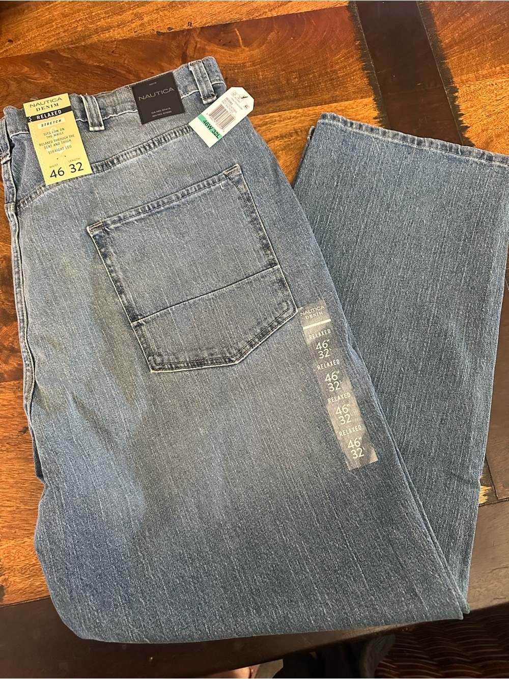 Nautica relaxed fit men’s jeans 46 W 32 L New with tags